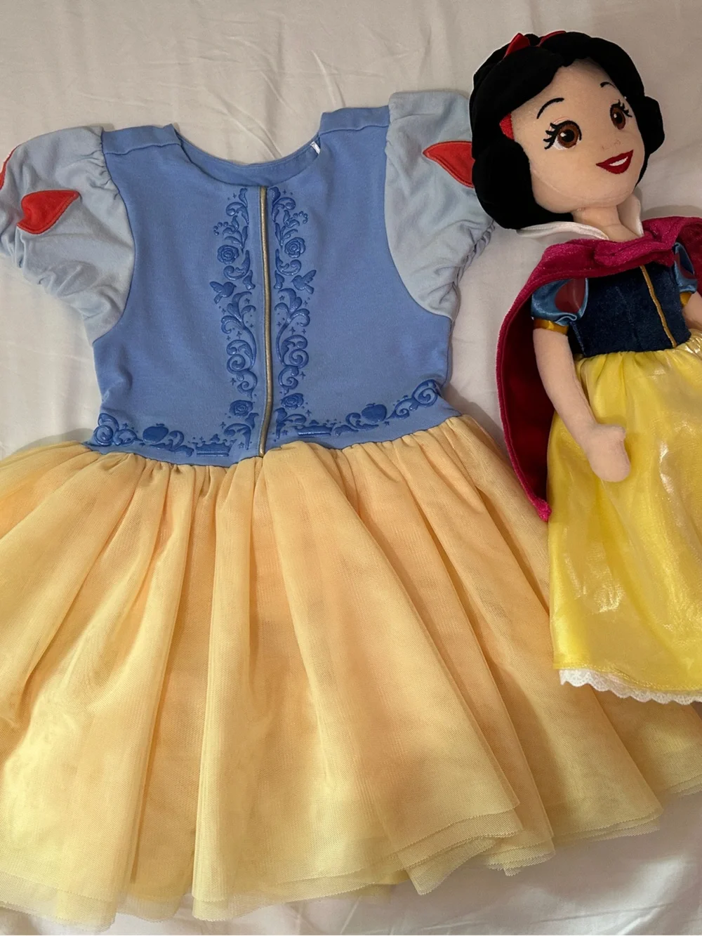 Little Sleepies Blue and Yellow Snow White Style Tulle Dress